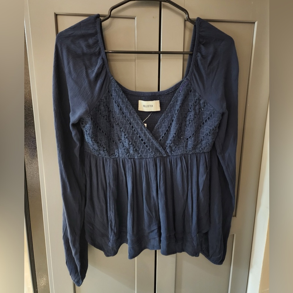 Y2k Hollister Babydoll Lace Elena Gilbert Bella Long Sleeve Top